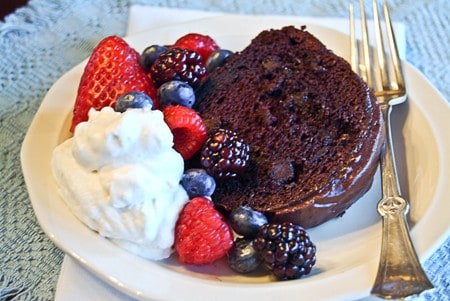 Post image for Berry-Glazed Chocolate Cake