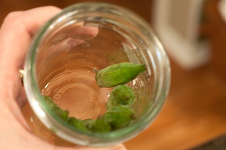 Preparing pickled okra