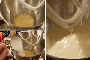 Preparing Cream Cheese Filled Pumpkin Roll