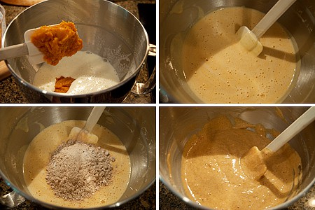 Preparing Cream Cheese Filled Pumpkin Roll Preparing Cream Cheese Filled Pumpkin Roll