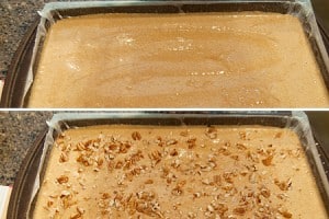 Preparing Cream Cheese Filled Pumpkin Roll