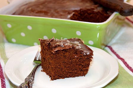 Old-Fashioned Gingerbread with Lemon Glaze