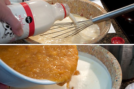 Base for Homemade Peach Ice Cream