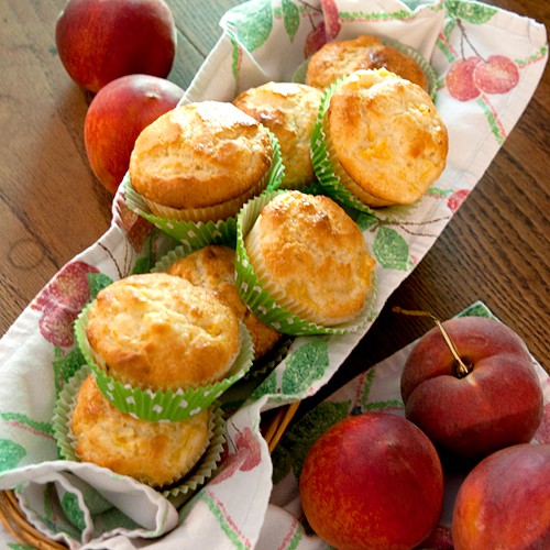 Peaches and Cream Muffins {Secret Recipe Club}