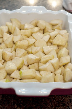 Preparing Apple Patchwork Cobbler Preparing Apple Patchwork Cobbler