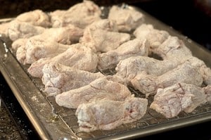 Baked Buffalo Wings Ready for the Fridge