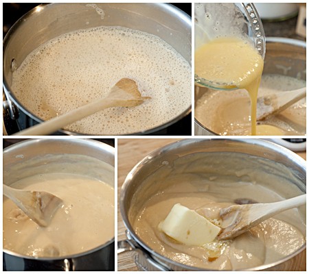 Butterscotch pudding cooking steps