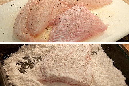 Prepping fish