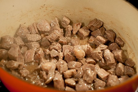 Cooked steak for creamy steak and mushrooms