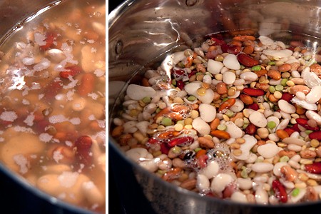 Soaked beans for 15 Bean Soup Soaked beans for 15 Bean Soup