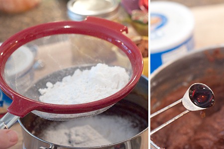 Add flour and vanilla to 1957 Brownies