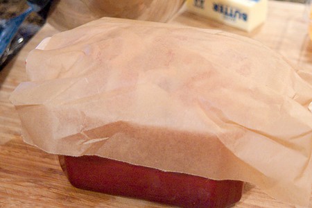 Cover the terrine with parchment
