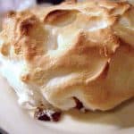 Baked Alaska - A very old-fashioned dessert. Cold ice cream on top of pound cake, covered with warm meringue. Best of both worlds! https://www.lanascooking.com/1960s-flashback-baked-alaska/