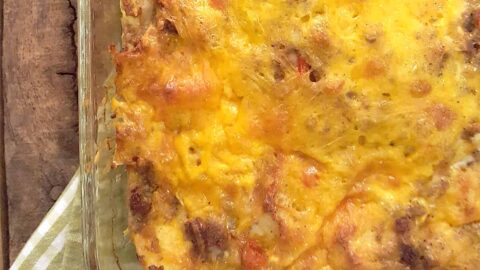 Overnight Sausage and Egg Breakfast Casserole