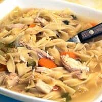 We're going back to basics with this Classic Chicken Noodle Soup made with homemade chicken broth. https://www.lanascooking.com/chicken-noodle-soup-and-back-to-basics-homemade-chicken-broth/