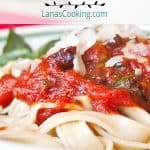 My Classic Pasta Puttanesca is a quick and easy pasta sauce that's ready to serve in under 20 minutes! Just add bread and a salad. https://www.lanascooking.com/pasta-puttanesca/