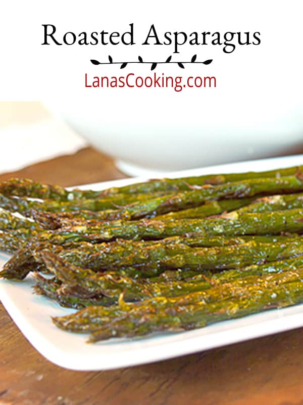 One of my favorite spring vegetables - fresh roasted asparagus. You'll only need four ingredients: asparagus, garlic-infused olive oil, salt and pepper. https://www.lanascooking.com/roasted-asparagus/