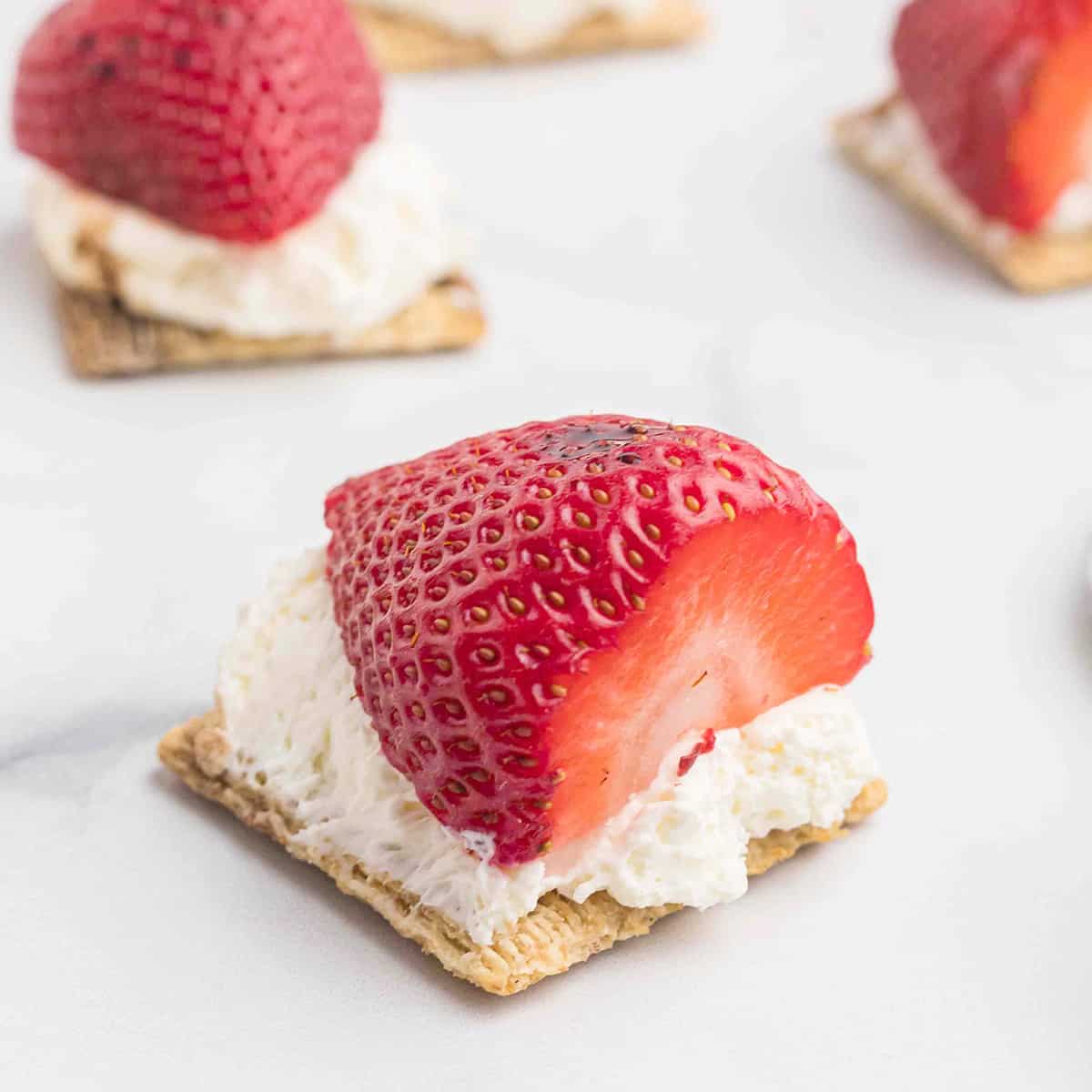 Strawberry Balsamic Cream Cheese Bites