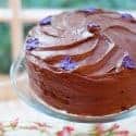 Chocolate-Chocolate Cake - light chocolately cake layers with a luscious, rich cocoa frosting. https://www.lanascooking.com/chocolate-chocolate-cake