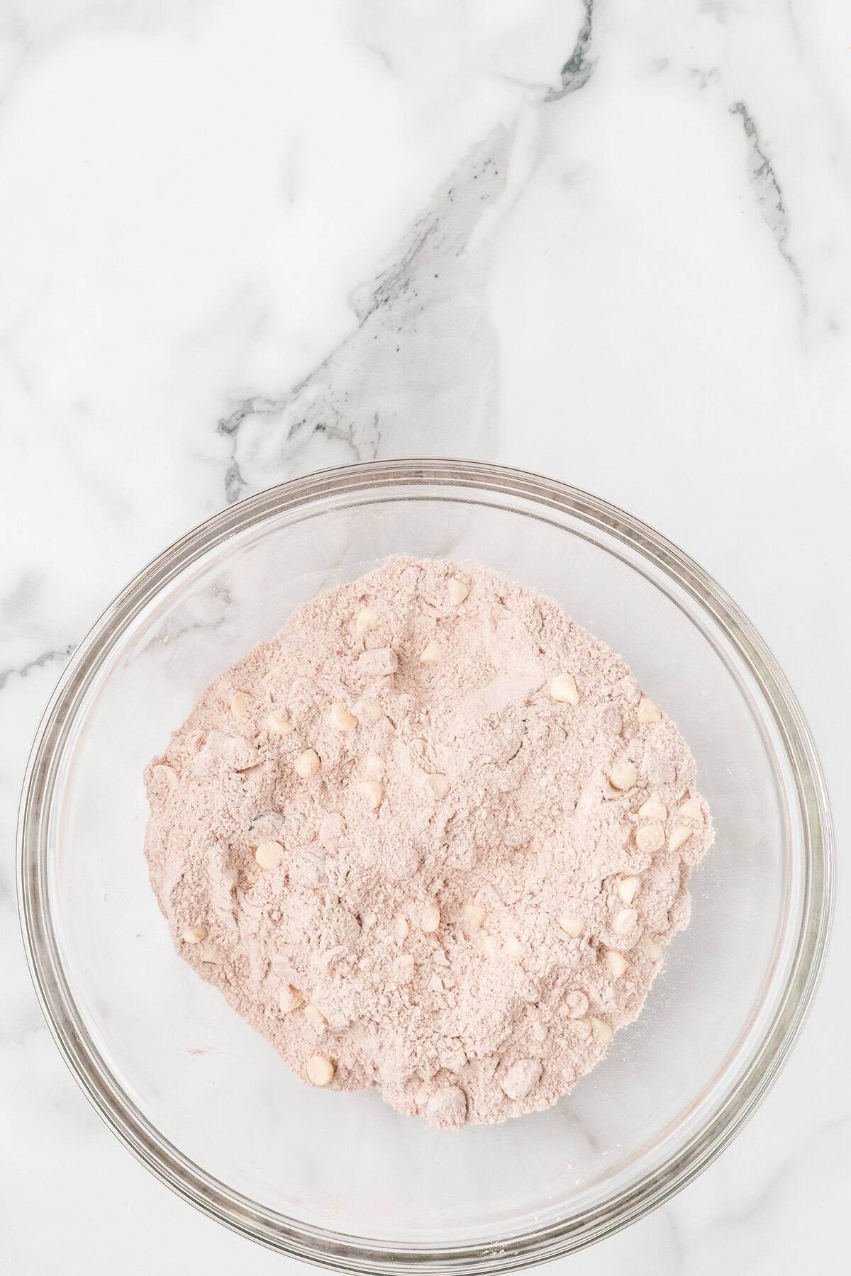 Dry ingredients after mixing.