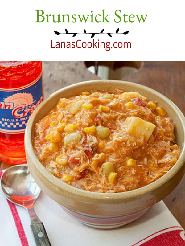 Brunswick Stew is an iconic southern barbecue side dish combining meat and a variety of vegetables. Sweet and smoky with loads of flavor! https://www.lanascooking.com/brunswick-stew/