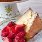 Angel Cake is a not too sweet, light as air cake that makes the perfect springtime dessert. Serve with fresh berries and whipped cream. https://www.lanascooking.com/angel-cake/
