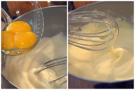 Adding egg yolks to Angel Cake