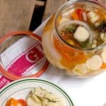 Refrigerator pickles are easy, quick pickled vegetables to store in the refrigerator. No canning process necessary. https://www.lanascooking.com/refrigerator-pickles/