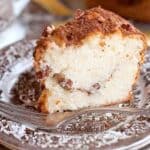 Sour Cream and Pecan Coffee Cake - A delicious, moist, sour cream and pecan coffee cake. Great for snack or breakfast with a lovely cup of coffee. https://www.lanascooking.com/sour-cream-pecan-coffee-cake/