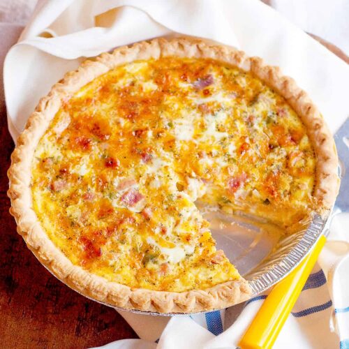 Ham and Cheese Quiche Recipe - Lana's Cooking