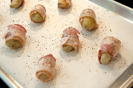 Bacon Wrapped Fingerling Potatoes