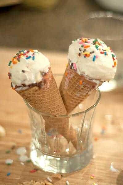 Banana Split Cones