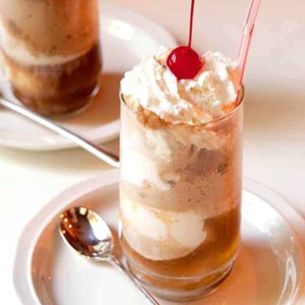 https://www.lanascooking.com/an-old-fashioned-treat-coke-floats/ An old-fashioned summertime treat - coke floats - Coca-Cola and cream vanilla ice cream.