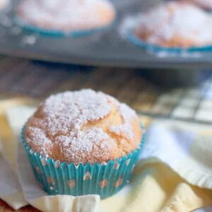 Orange Blossom Muffins - Slightly sweet muffins with orange marmalade and pecans in the batter. Enjoy them with a cup of tea or coffee. https://www.lanascooking.com/orange-blossom-muffins/