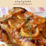 Butter BBQ Chicken on a serving plate.