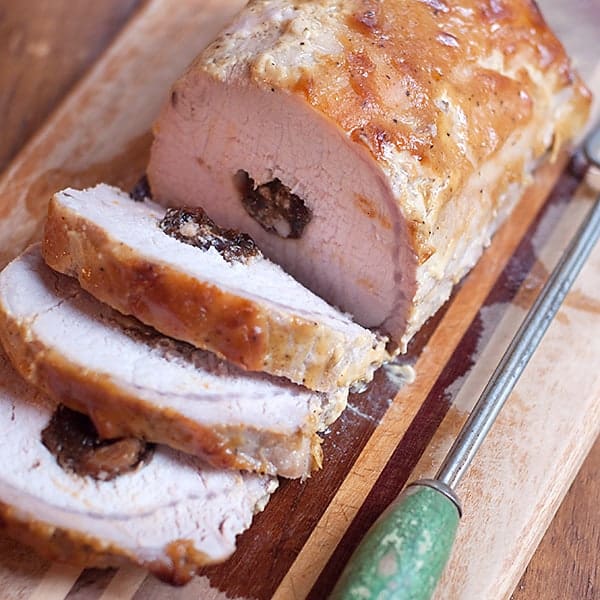 pork loin stuffed with prunes and apricots