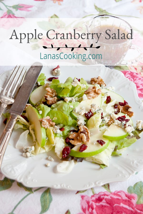 Apple Cranberry Salad with Balsamic Vinaigrette Never Enough Thyme