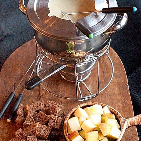 A Classic Cheese Fondue from Never Enough Thyme