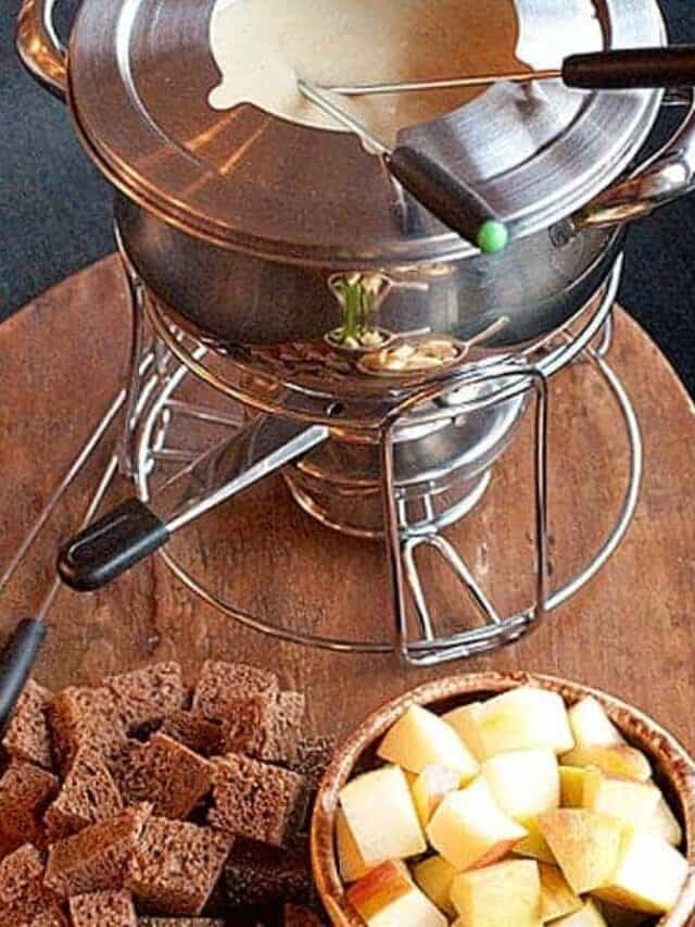 Classic Cheese Fondue with Swiss and Gruyere Story Lana's Cooking