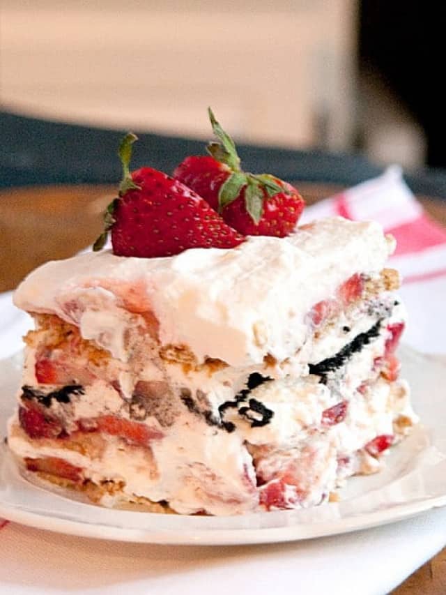 Strawberry Icebox Cake Story