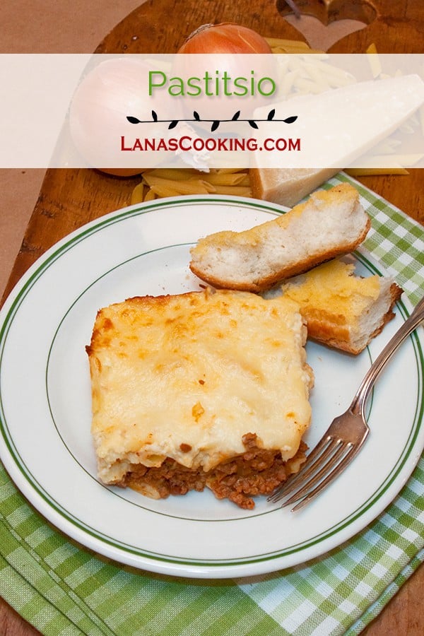 A traditional Greek recipe, this Pastitsio is adapted to more suit southern tastes. Layers of pasta and meat sauce topped with a creamy, cheesy bechamel. https://www.lanascooking.com/pastitsio