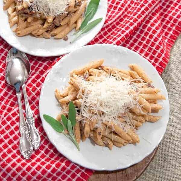 Penne with Creamy Guanciale Sauce