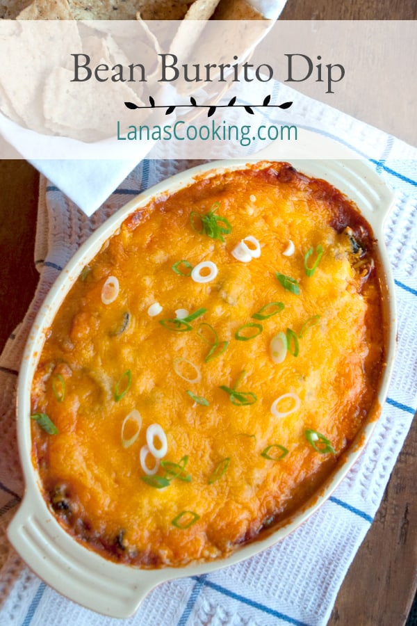 TexMex Bean Burrito Dip from Lana’s Cooking