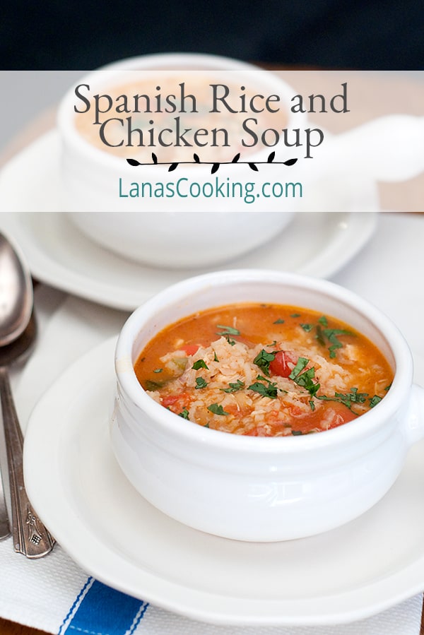 Spanish Rice and Chicken Soup from Never Enough Thyme