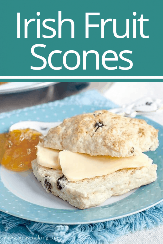 A traditional recipe for Irish Fruit Scones. Very similar to American buttermilk biscuits with the addition of dried fruit, sugar, and an egg. https://www.lanascooking.com/fruit-scones/