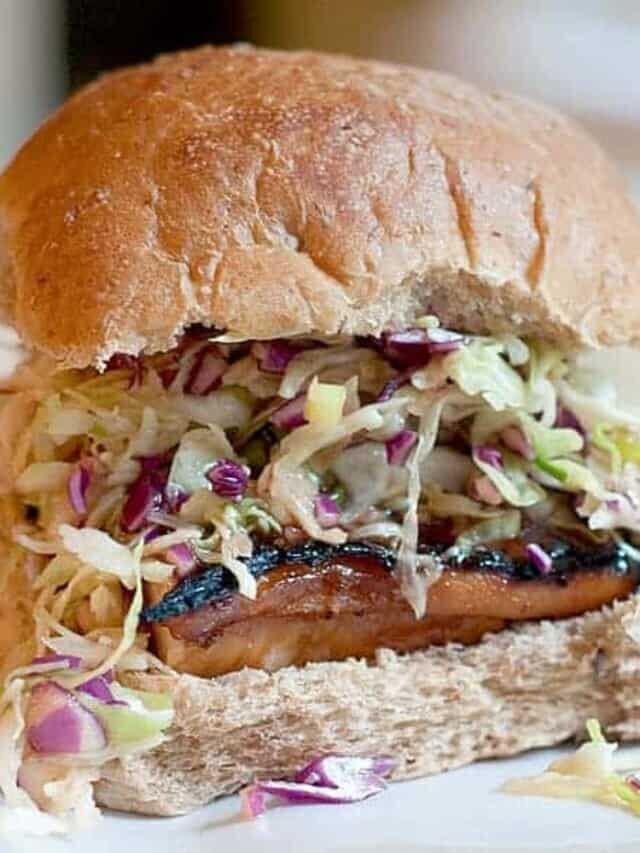 Asian Style Barbecue Chicken Sandwich Story