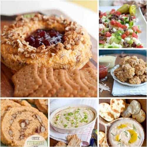 Christmas Recipe Roundup - Appetizers - A collection of the best Christmas appetizer recipes from @NevrEnoughThyme https://www.lanascooking.com/christmas-recipe-roundup-appetizers/