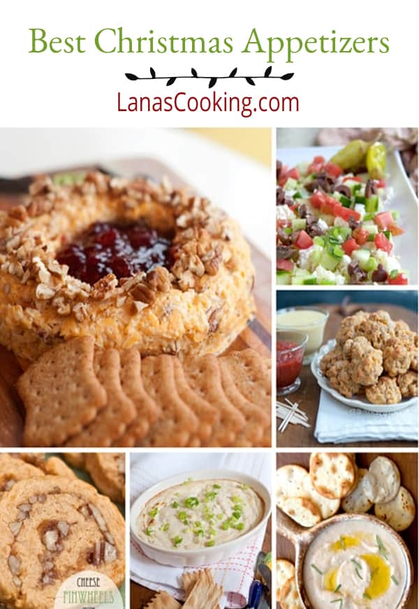 Christmas Recipe Roundup - Appetizers - A collection of the best Christmas appetizer recipes from @NevrEnoughThyme https://www.lanascooking.com/christmas-recipe-roundup-appetizers/