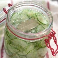 These Quick Pickled Cucumbers are a light accompaniment to winter comfort food. Their sweet-tart crunchiness is a great counterpoint to heavier dishes. https://www.lanascooking.com/quick-pickled-cucumbers/