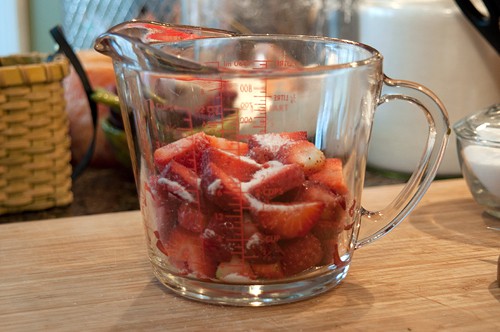 Strawberries for Banana Split Icebox Cake
